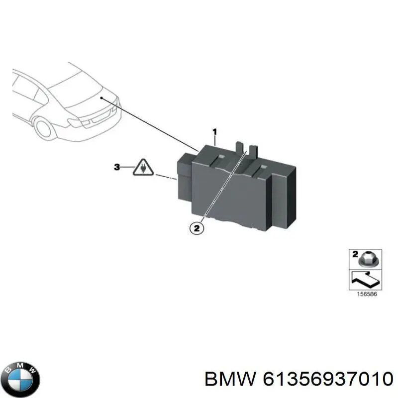  BMW 61356938358 ціна, від 136.90 USD