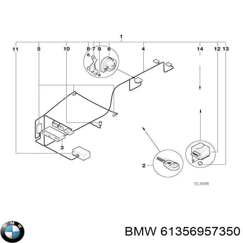 Блок керування центральним замком BMW 61356957350 ціна, від 50.66 USD