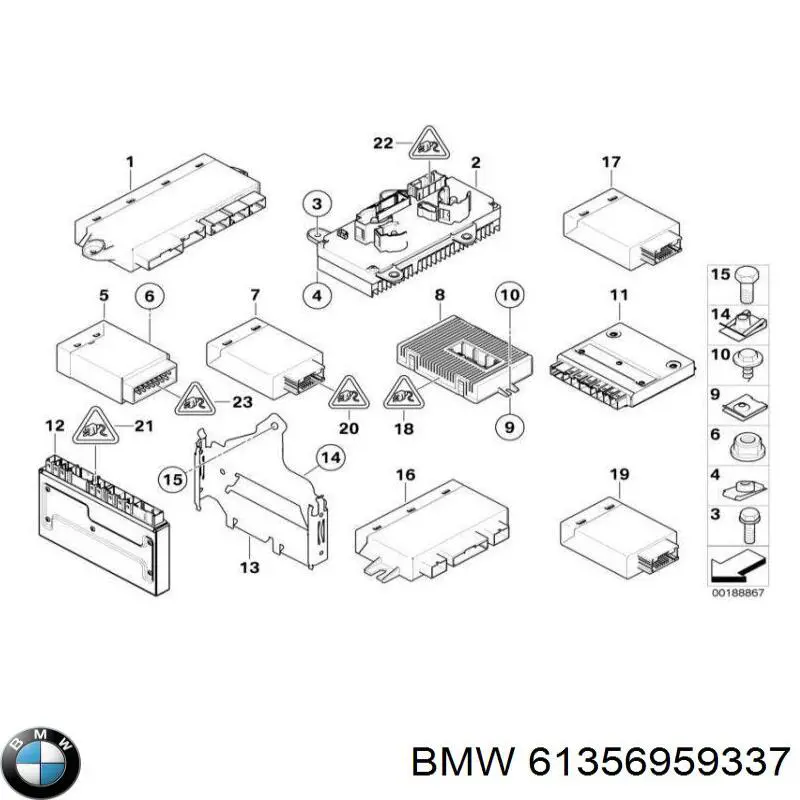 Блок комфорту 61356959337 BMW