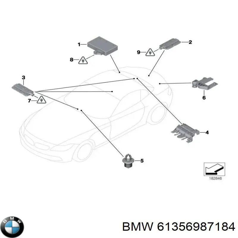  BMW 61356987184 ціна, від 101.33 USD