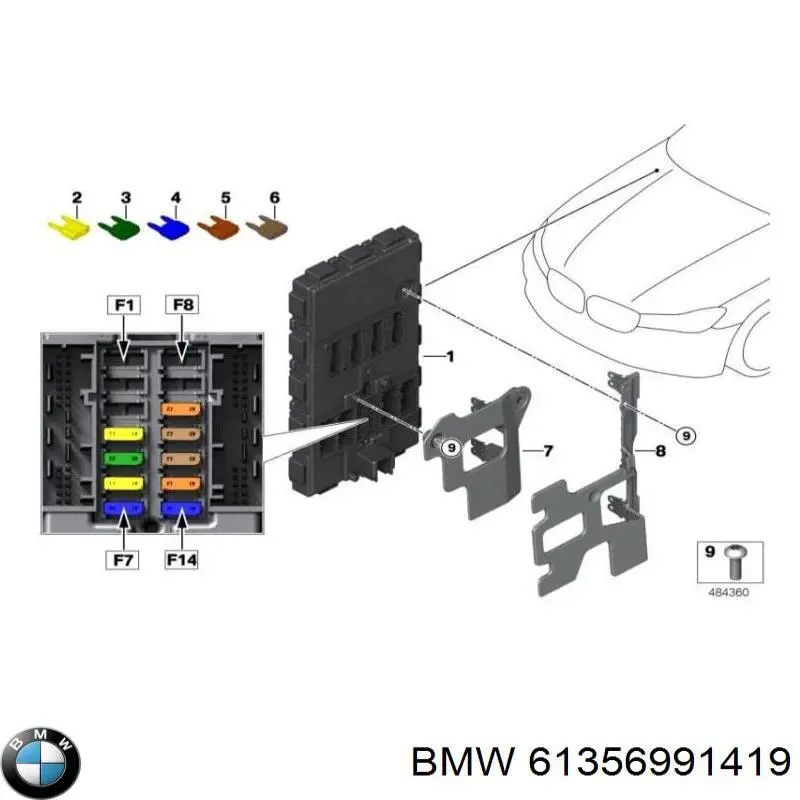  BMW 61356991419 ціна, від 240.72 USD