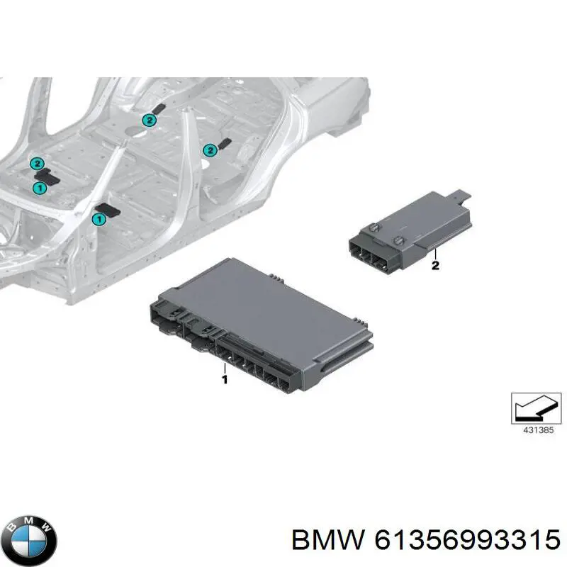 Модуль управління (ЕБУ) переднього сидіння BMW 61356993315 ціна, від 223.89 USD