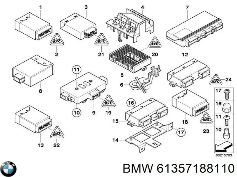 Блок комфорту 61357188110 BMW