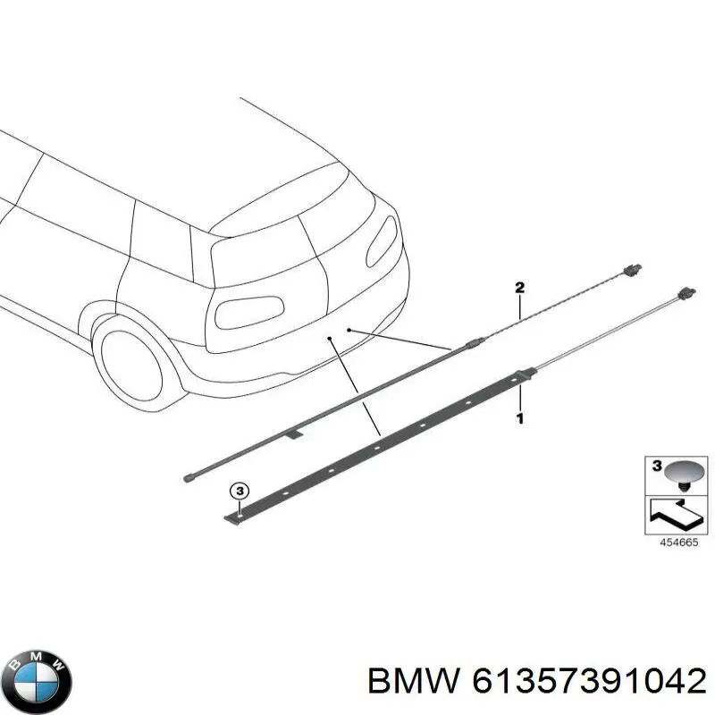 Купити 7273666 BMW Датчик відкриття кришки багажника/задніх дверей (ляди)