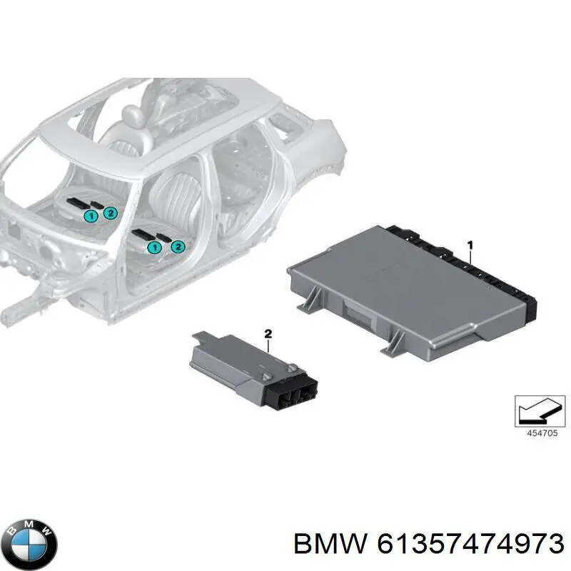 Модуль управління (ЕБУ) переднього сидіння BMW 61357474973 ціна, від 33.75 USD