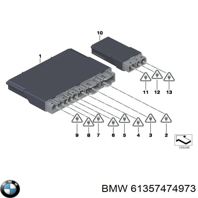 Купити 61359459682 BMW Модуль управління (ЕБУ) переднього сидіння