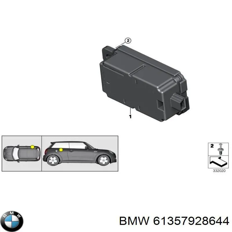  BMW 61357928644 ціна, від 12.68 USD