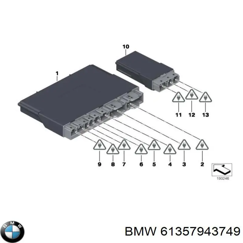 Модуль управління (ЕБУ) переднього сидіння BMW 61359257098 ціна, від 53.58 USD