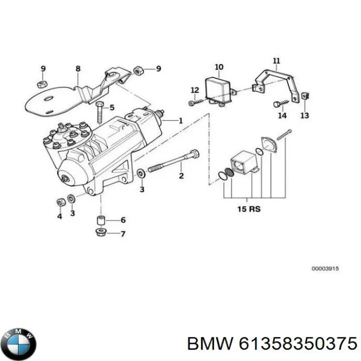 61358350375 BMW ЕБУ контролю справності ламп