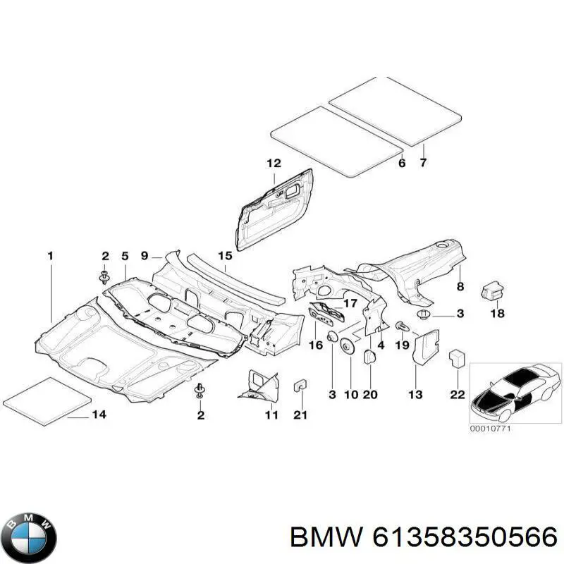  BMW 61358350566 ціна, від 2.82 USD