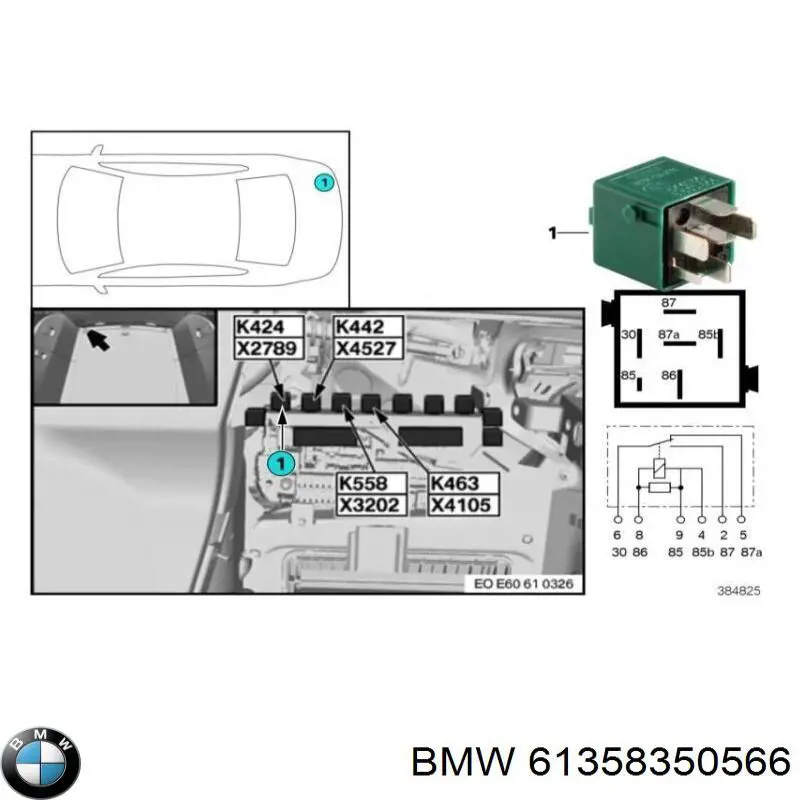  BMW 61311384364 ціна, від 2.82 USD
