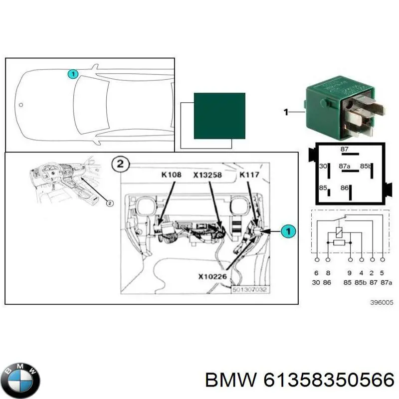  BMW 61368350566 ціна, від 2.54 USD