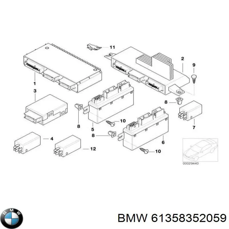 61358363549 BMW 