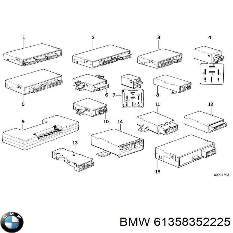 Модуль керування (ЕБУ) контролю справності ламп на BMW 7 (E38)