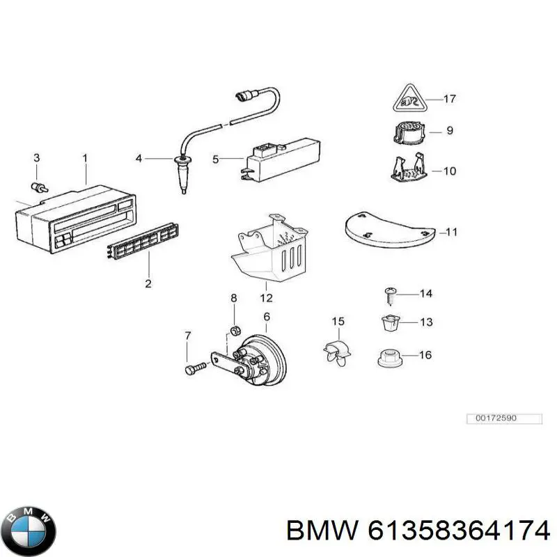 Купити 61358364174 BMW 