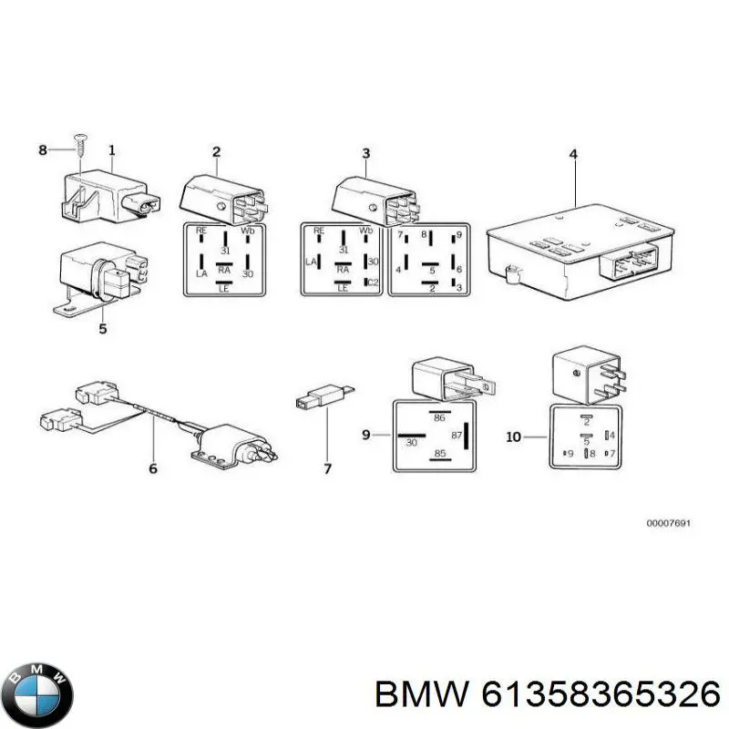  BMW 61358365326 ціна, від 2.79 USD