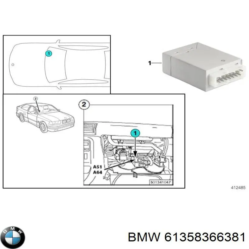 Купити 61358366381 BMW 