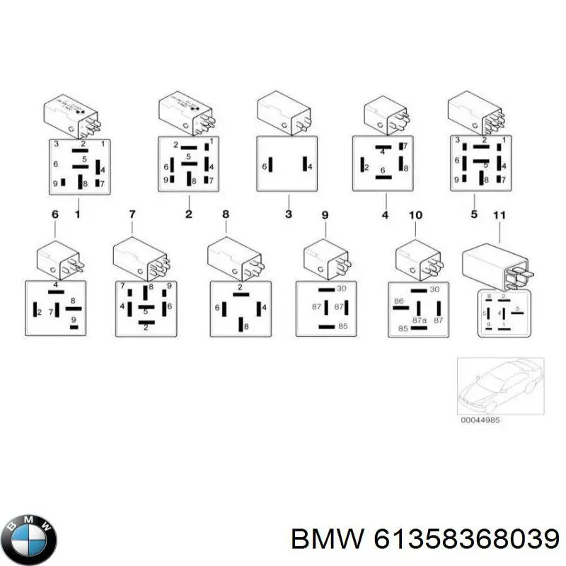  BMW 61358368039 ціна, від 183.27 USD