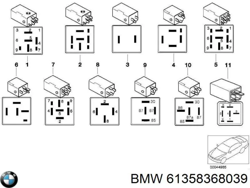 61358368039 BMW 