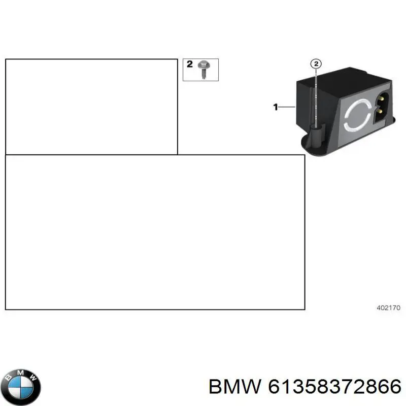 61358372866 BMW модуль керування (ебу адаптивного освітлення правої фари)