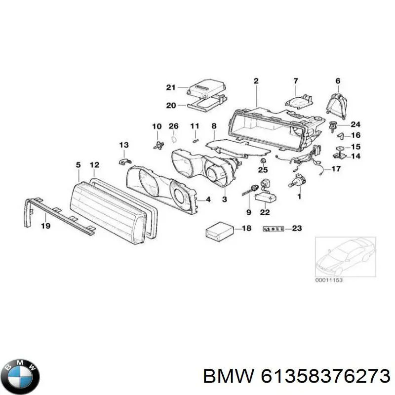 Купити 61358376273 BMW Блок розпалювання, ксенон