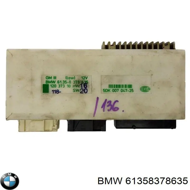 Регулятор вентилятора обігрівача BMW 61358378635 ціна, від 15.47 USD