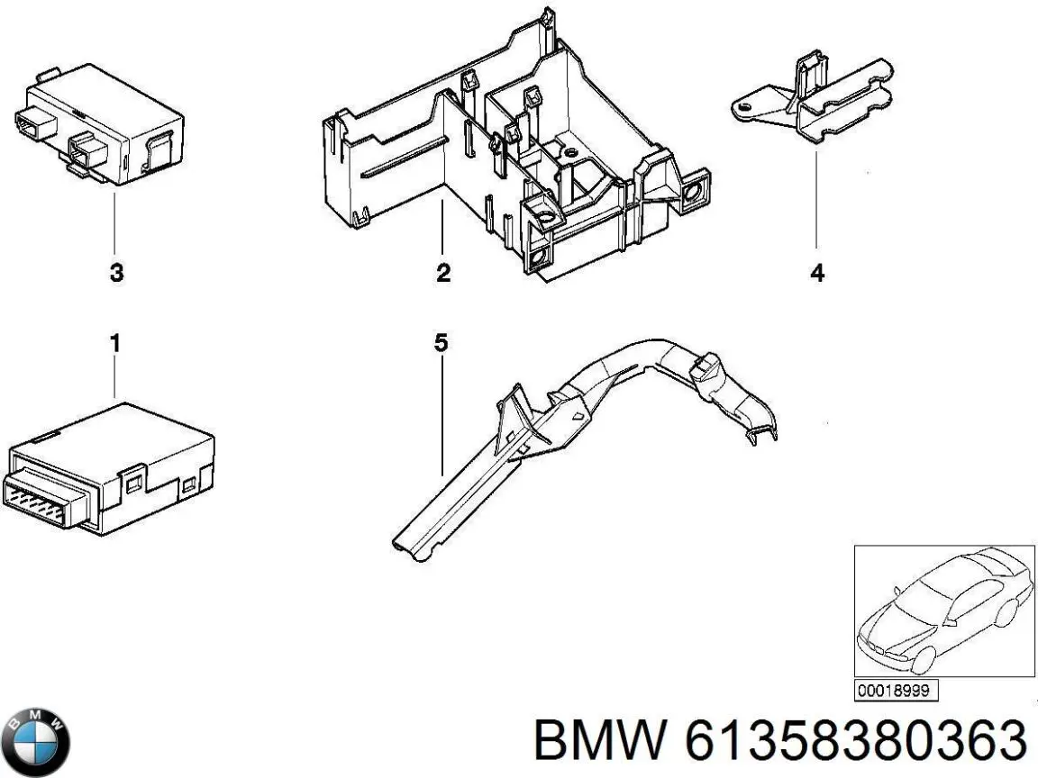 Купити 61354378793 BMW 
