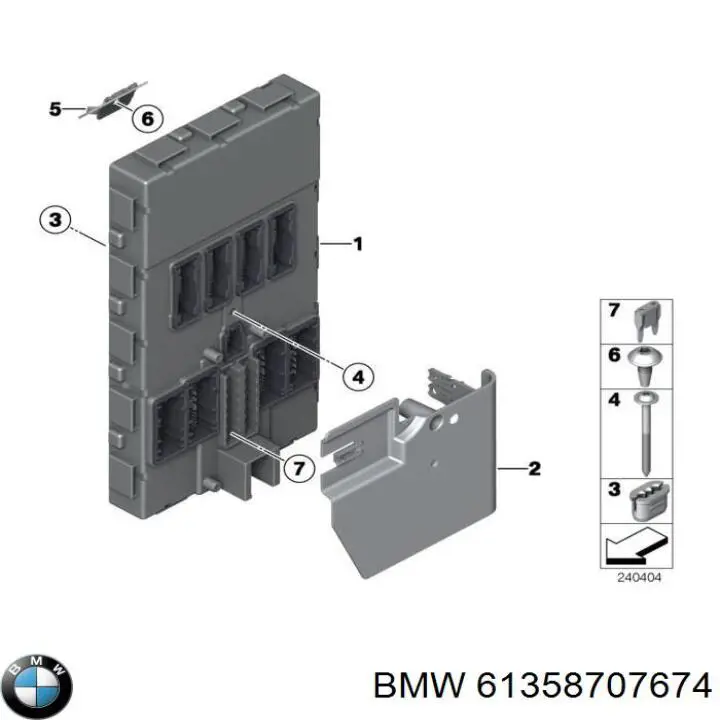 Коробка запобіжників BMW 61358733499 ціна, від 102.50 USD