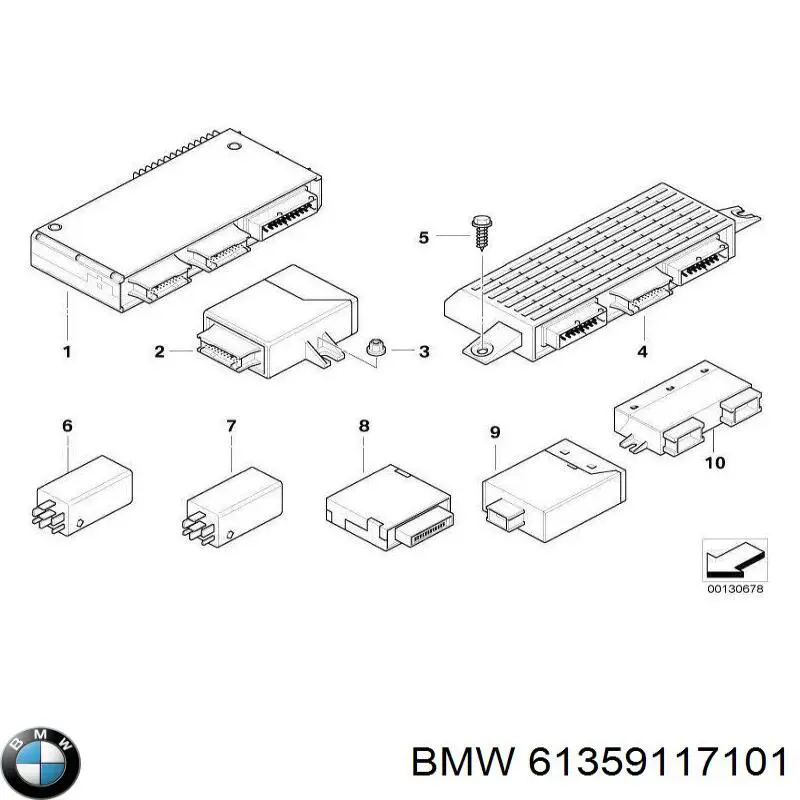 61359117101 BMW Блок комфорту
