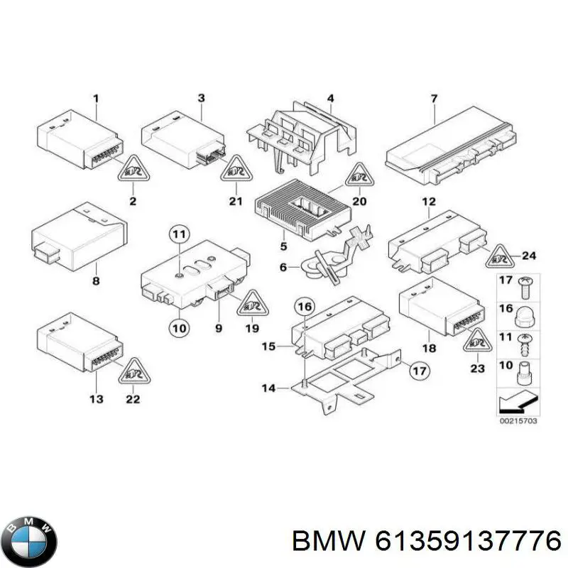 Купити 9137776 BMW Модуль керування (ЕБУ) контролю справності ламп