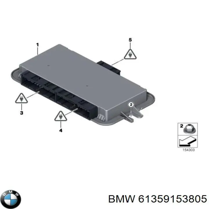 61359153805 BMW модуль керування (ебу світлом фар)