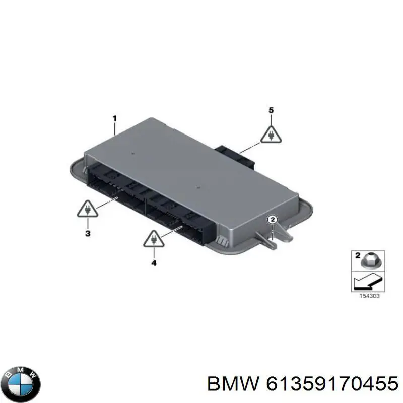 61359170455 BMW модуль керування (ебу світлом фар)