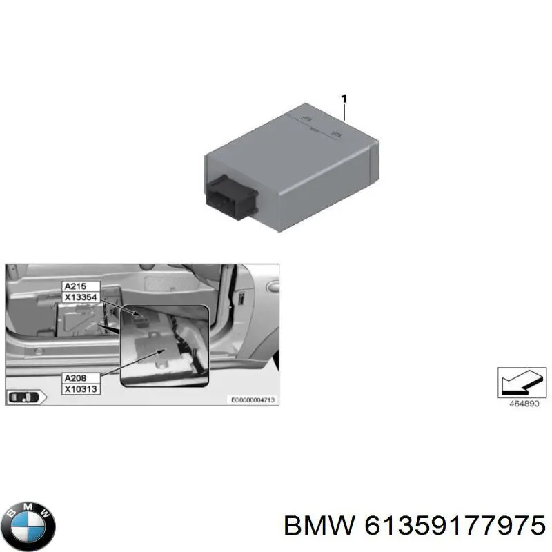  BMW 61359177975 ціна, від 12.67 USD