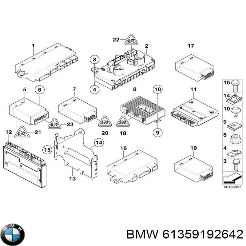 Купити 61329112629 BMW Модуль керування (ЕБУ) контролю справності ламп