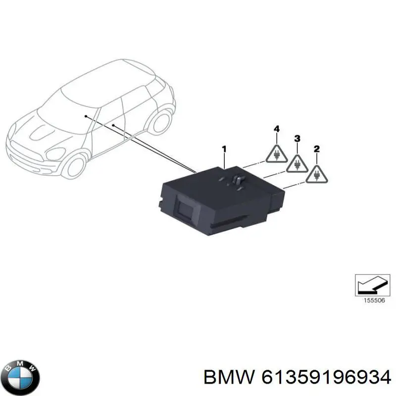Модуль управління (ЕБУ) переднього сидіння BMW 61359184559 ціна, від 63.34 USD
