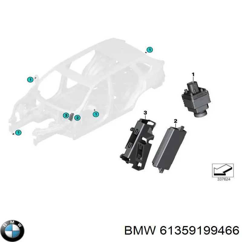  BMW 61359199466 ціна, від 12.67 USD
