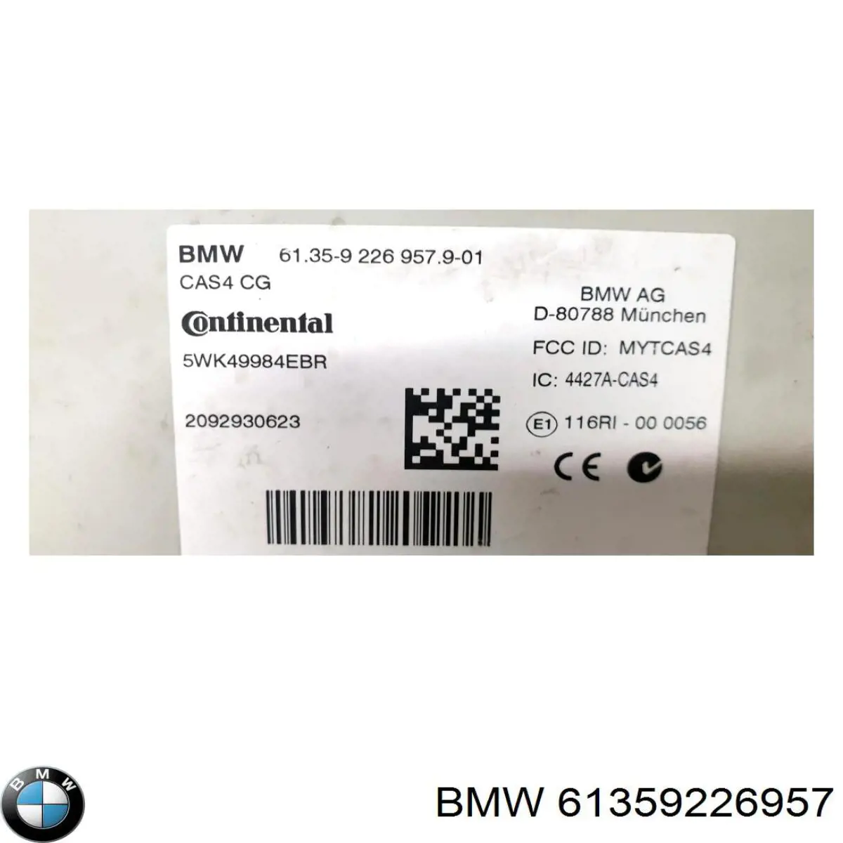  61359226957 BMW