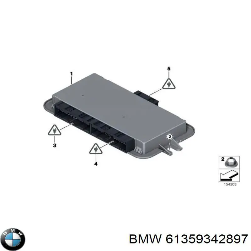 Модуль керування (ЕБУ) світлом фар 61359342897 BMW