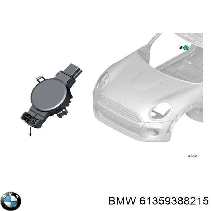 Датчик дощу BMW 61359388215 ціна, від 129.21 USD