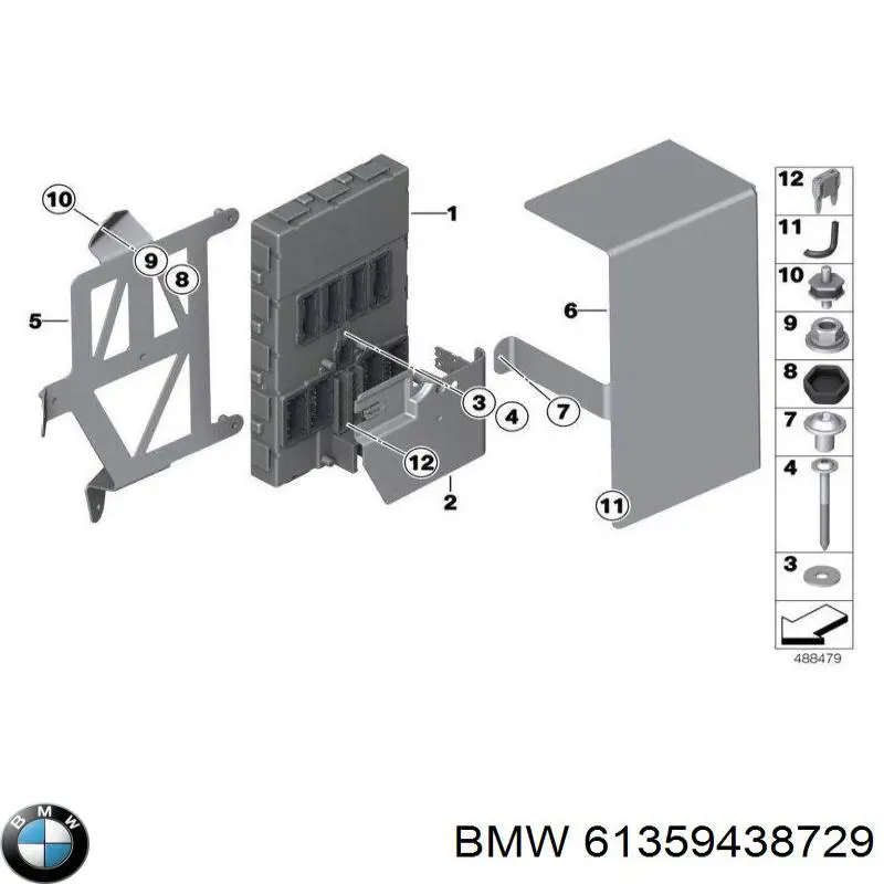 Коробка запобіжників BMW 61359438729 ціна, від 56.22 USD