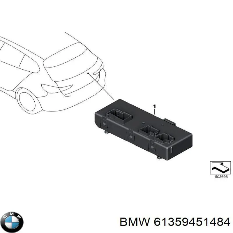 Блок управління відкриття кришки багажника BMW 61359451484 ціна, від 20.82 USD