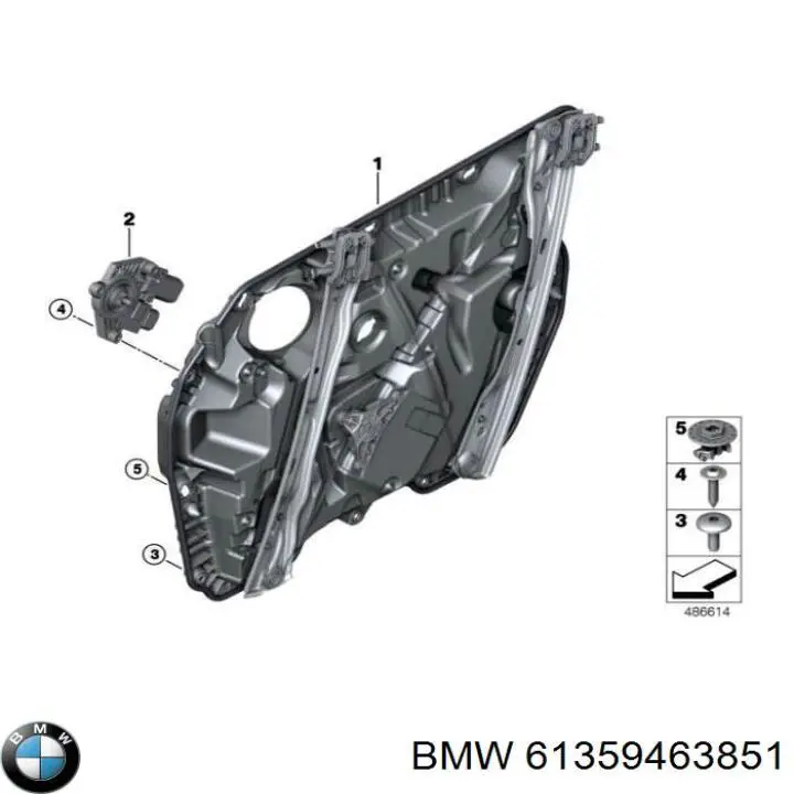 Мотор склопідйомника дверей передніх, лівих BMW 61357479071 ціна, від 44.34 USD