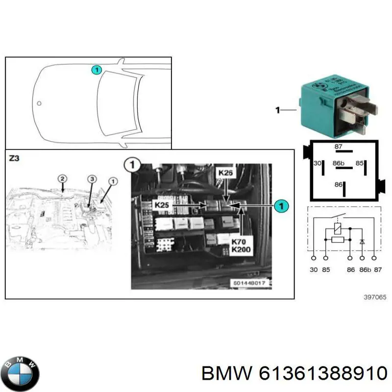 61361388910 BMW 