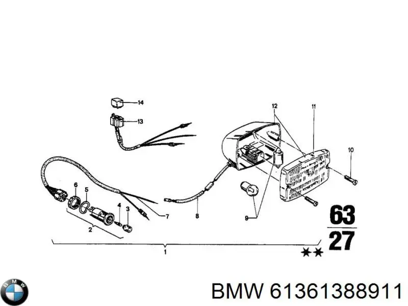 61311373604 BMW Блок перемикання кондиціонера