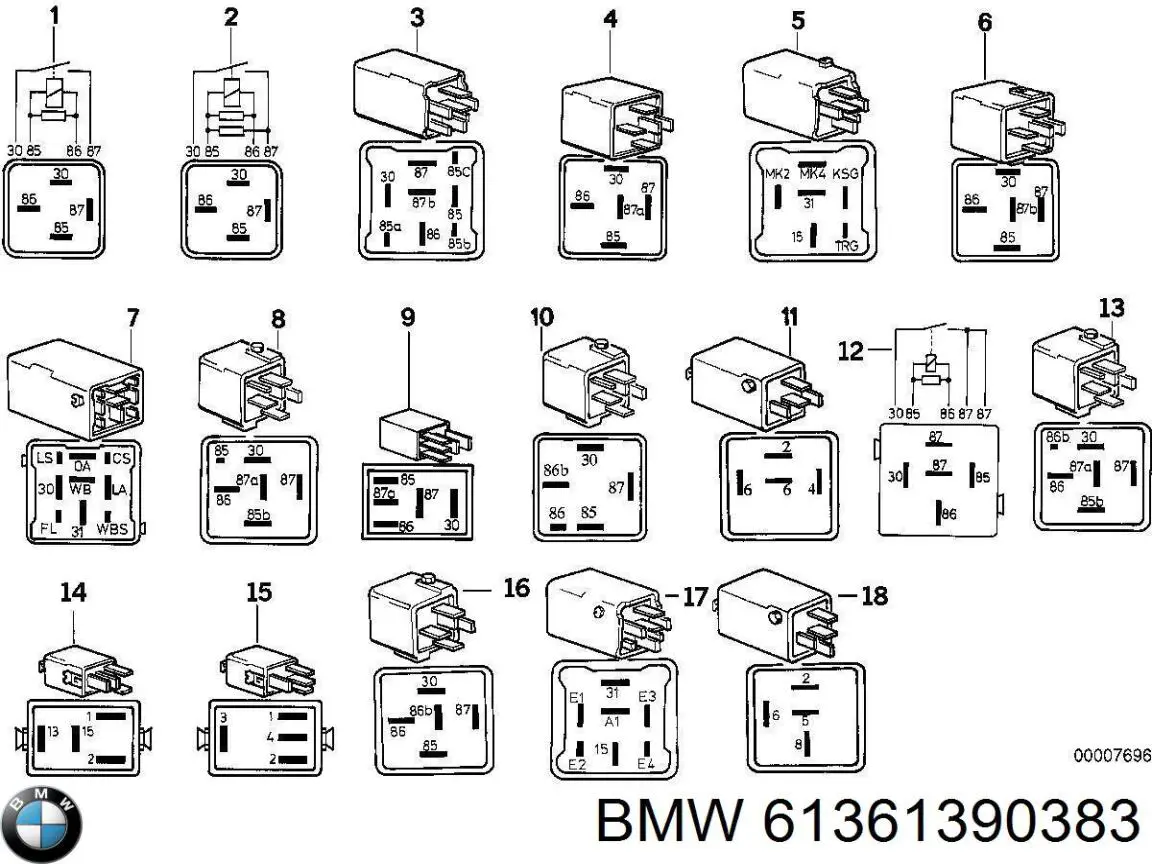 Купити 61361390383 BMW 