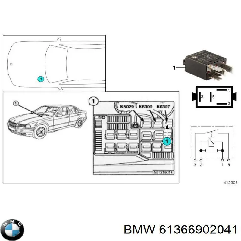 61366902041 BMW 