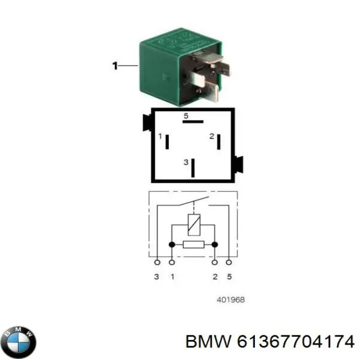61367704174 BMW Реле покажчиків поворотів