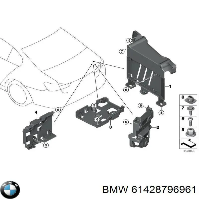 Батарея акумуляторна BMW 61428796961 ціна, від 25.34 USD