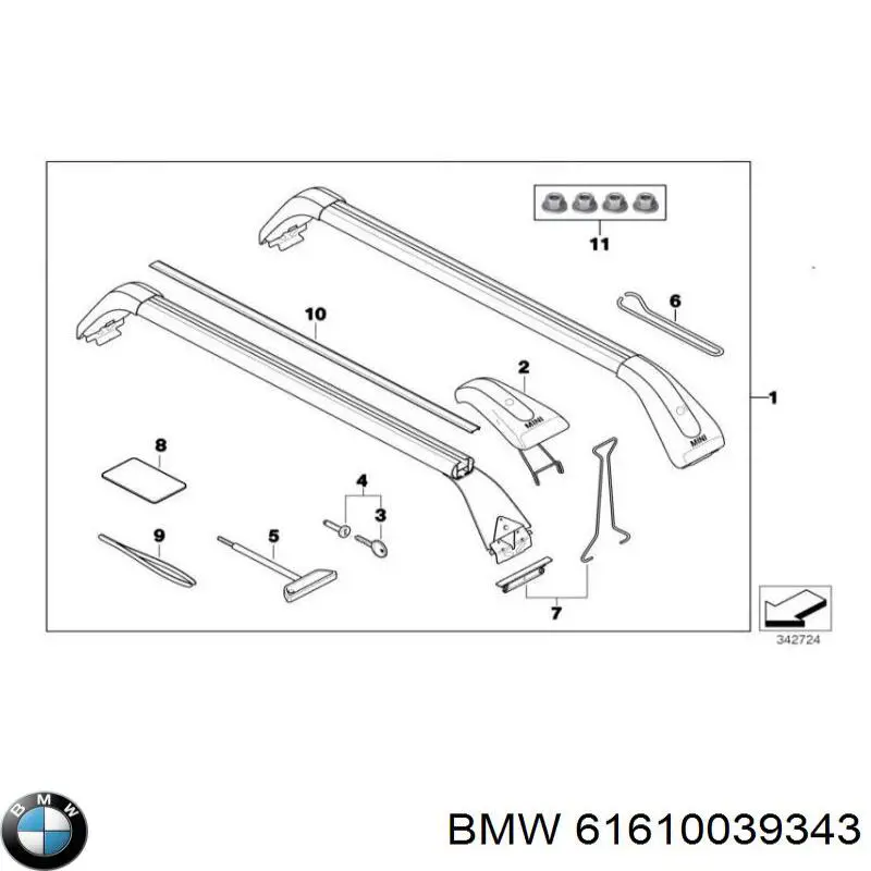 Купити 61610039343 BMW Безконтактні двірники