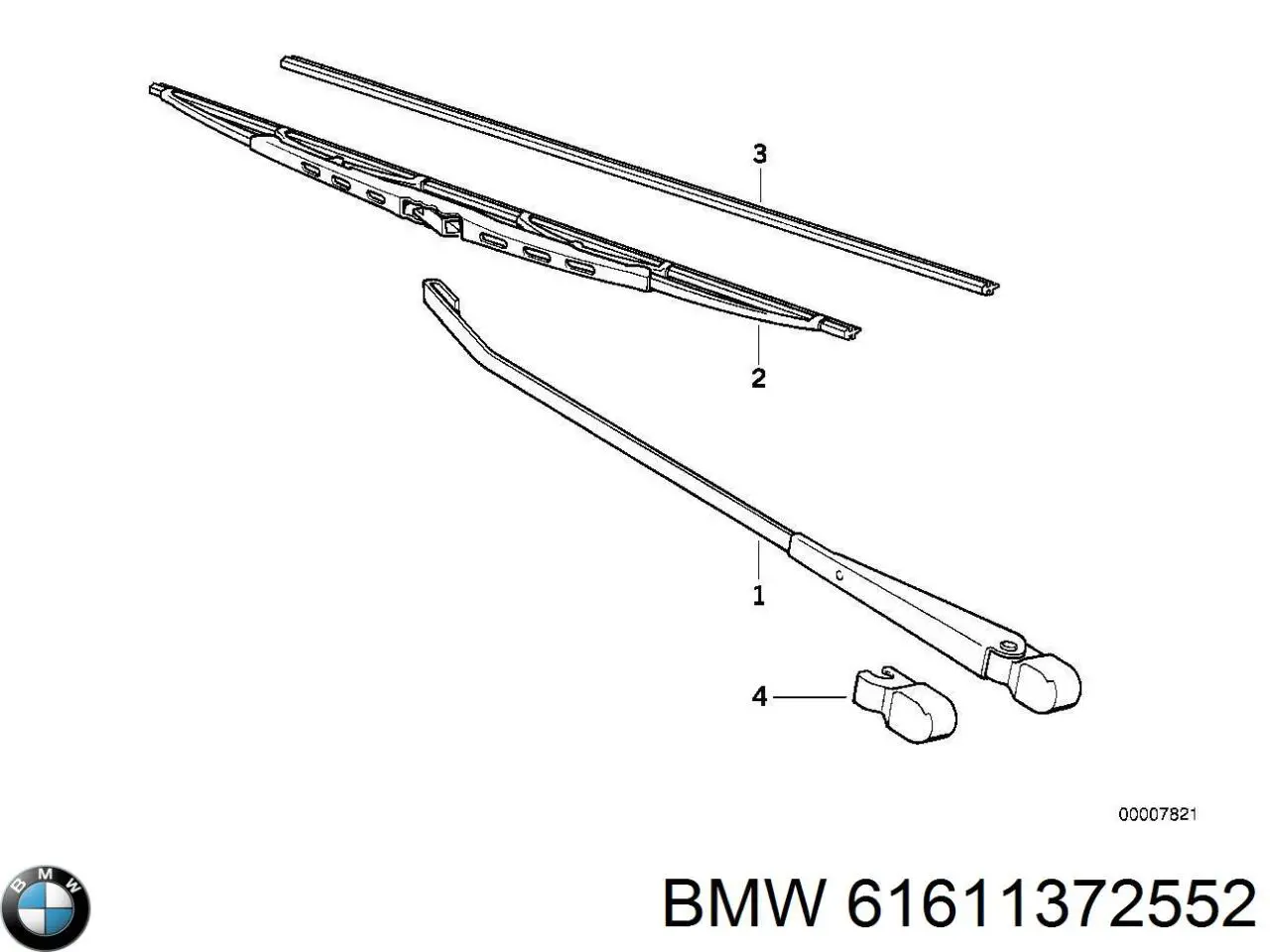 Ричаг склоочисника BMW 61611372558 ціна, від 158.37 USD
